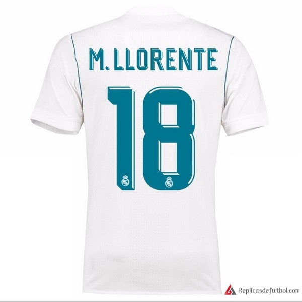 Camiseta Real Madrid Primera equipación M.Llorente 2017-2018